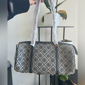 Tory Burch Monogram Medium Barrel Bag